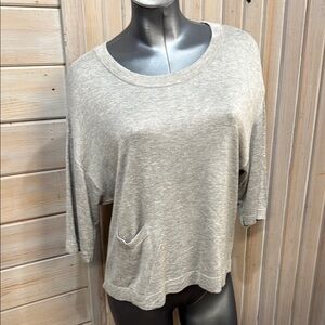 Relativity Gray Relaxed Boxy Long Sleeve Tee